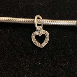 PANDORA Pave CZ Heart Charm